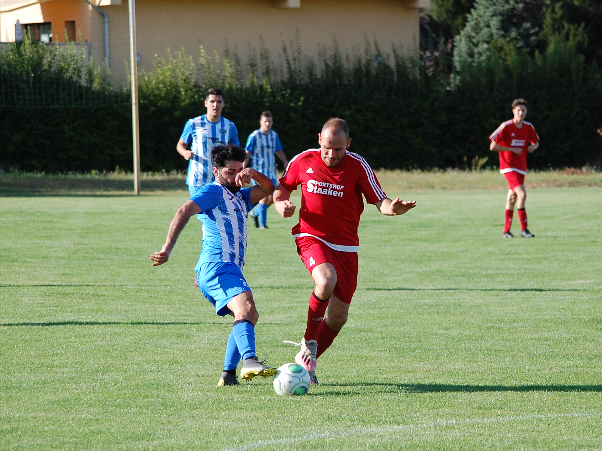 Idris Hasun erzielte das 0:1. Archivbild aus dem Spiel gegen Groß Kreutz II